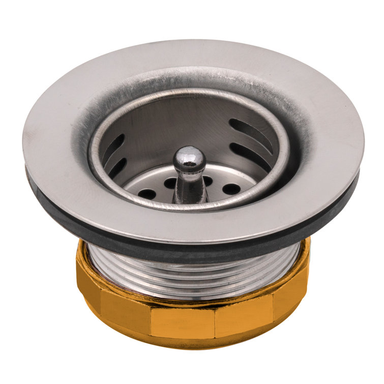 Oatey Dearborn Junior Duo Bar Sink Strainer, Stainless Steel Body and